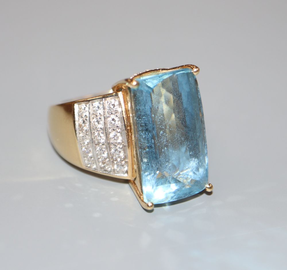 Blue topaz ? ring